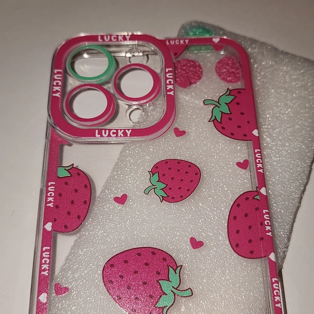 Brand new Apple IPhone 14 Pro Max Strawberry 🍓 Silicone Phone case